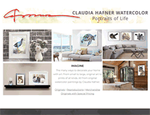 Tablet Screenshot of claudiahafnerwatercolor.com
